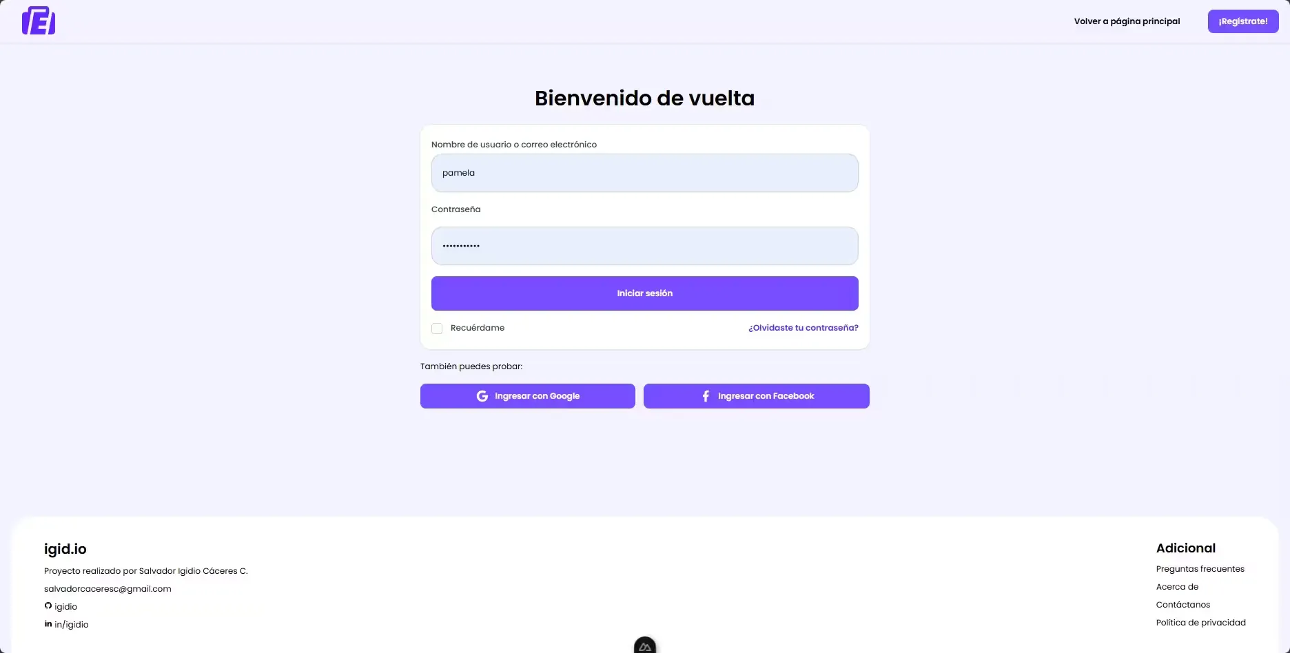 Sign in with traditional and social login options