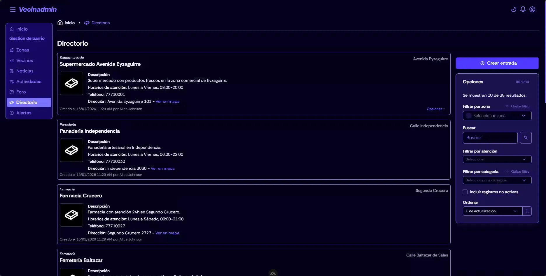Directory view